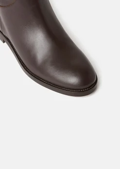 Bottes Kayleigh marrons en cuir