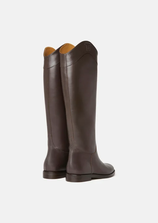 Bottes Kayleigh marrons en cuir