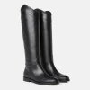 Bottes Kayleigh noires en cuir