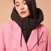 Capuche amovible Daria noire matelassée