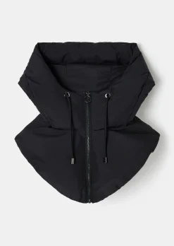 Capuche amovible Daria noire matelassée