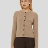 Cardigan Gaspard marron en laine merinos