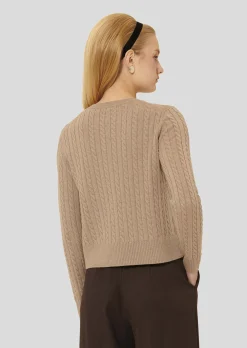 Cardigan Gaspard marron en laine merinos