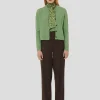 Cardigan Gaspard vert en laine merinos
