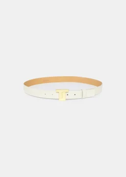 Ceinture 8 Bis écrue en cuir