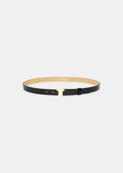 Ceinture 8 Bis mini noire en cuir
