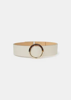 Ceinture Lauren écrue en cuir
