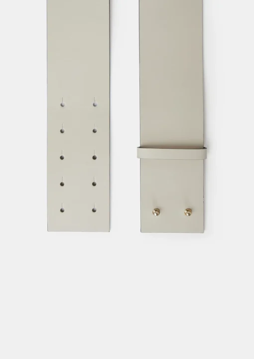 Ceinture Lauren écrue en cuir
