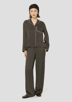 Chemise Calvi noire imprimée à pois