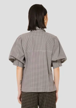 Chemise Calypso noire en vichy