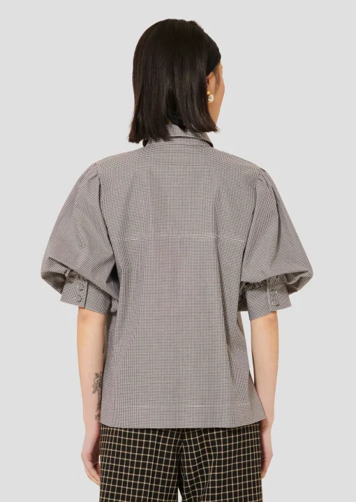 Chemise Calypso noire en vichy