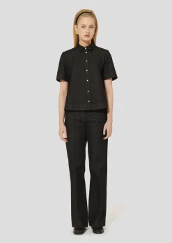 Chemise Camilia noire en denim
