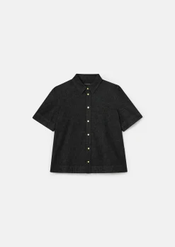 Chemise Camilia noire en denim