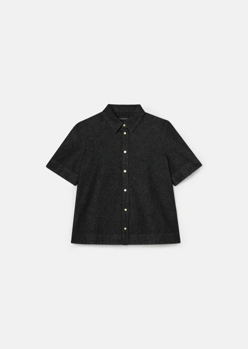 Chemise Camilia noire en denim