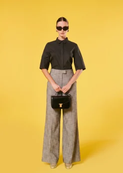 Chemise Camille noire à pois
