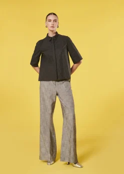 Chemise Camille noire à pois