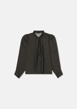 Chemise Candy noire imprimée à pois