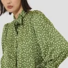 Chemise Candy verte imprimée à pois