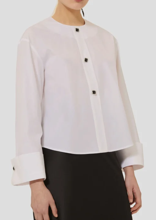 Chemise Carillon blanche en popeline