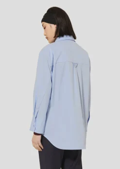 Chemise Carlotta bleu ciel en popeline