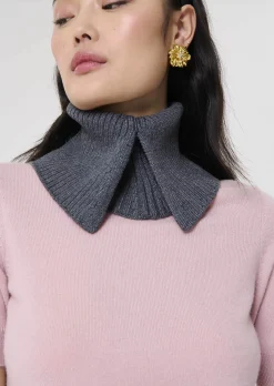 Col amovible Eclipse gris en laine