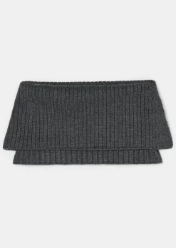 Col amovible Eclipse gris en laine