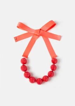 Collier Bella corail à grosses perles