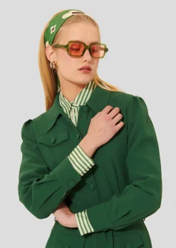 Combinaison Calice verte en crêpe