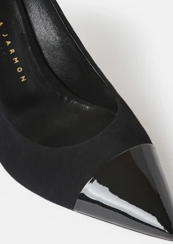 Escarpins Krystine noirs en cuir suéde