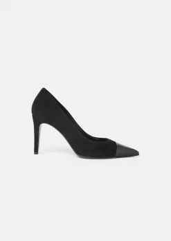 Escarpins Krystine noirs en cuir suéde