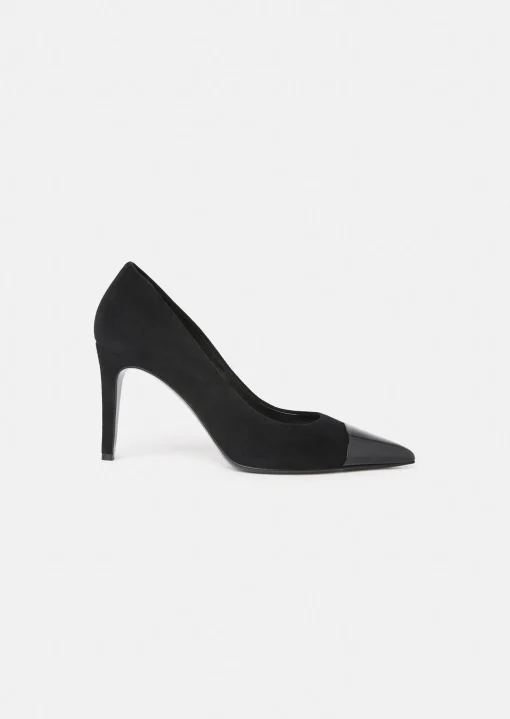 Escarpins Krystine noirs en cuir suéde
