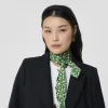 Foulard Eden vert à pois