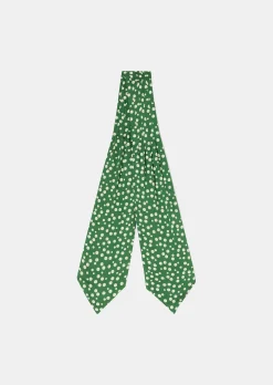 Foulard Eden vert à pois
