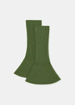 Gants Alma verts en laine