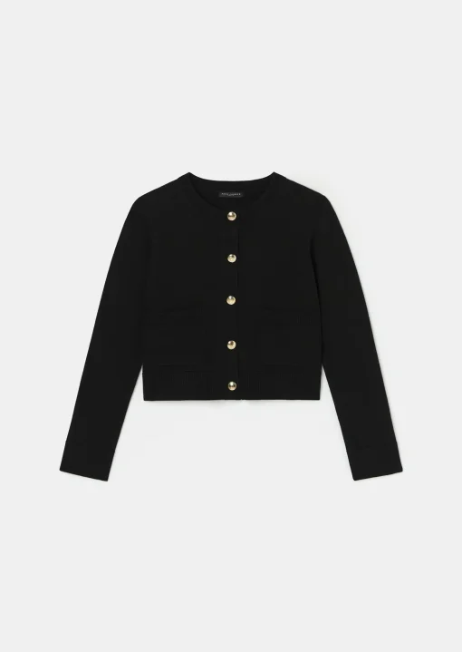 GiIet Gyslain noir en laine