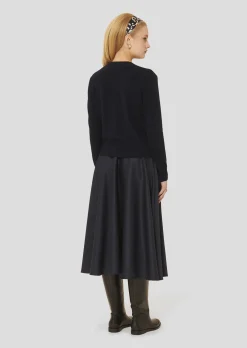 Gilet Germain bleu nuit en laine