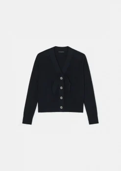 Gilet Germain bleu nuit en laine