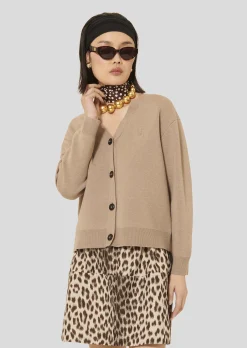 Gilet Gibus marron en laine merinos