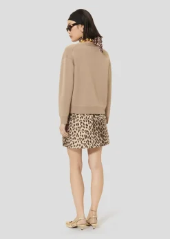 Gilet Gibus marron en laine merinos