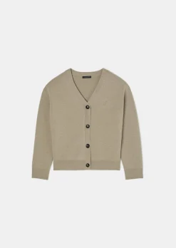 Gilet Gibus marron en laine merinos