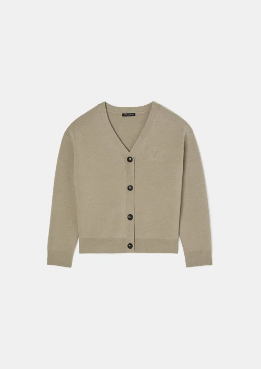 Gilet Gibus marron en laine merinos