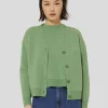 Gilet Gibus vert en laine merinos