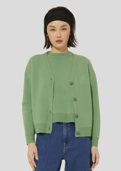 Gilet Gibus vert en laine merinos