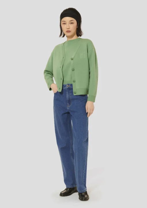 Gilet Gibus vert en laine merinos
