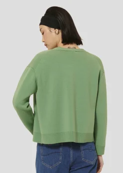 Gilet Gibus vert en laine merinos