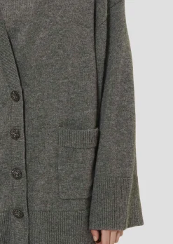 Gilet Ginger gris en laine merinos et alpaga