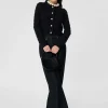 Gilet Giuda bleu nuit en laine et coton