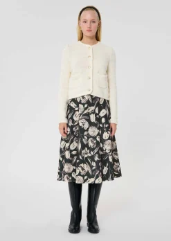 Gilet Giuda écru en laine et coton