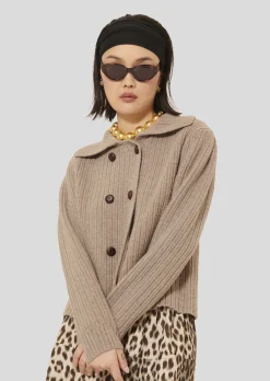 Gilet Goldie marron en laine