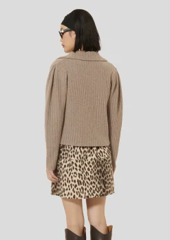 Gilet Goldie marron en laine